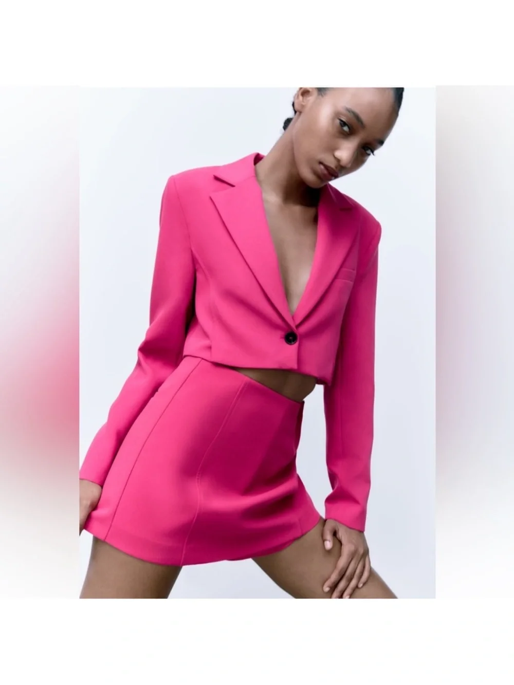 Zara cropped blazer